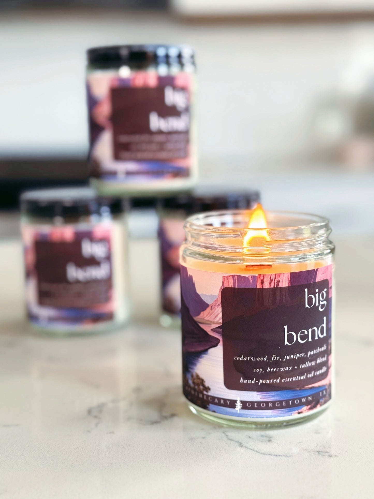 Wooden Wick Candle | Soy + Beeswax Blend
