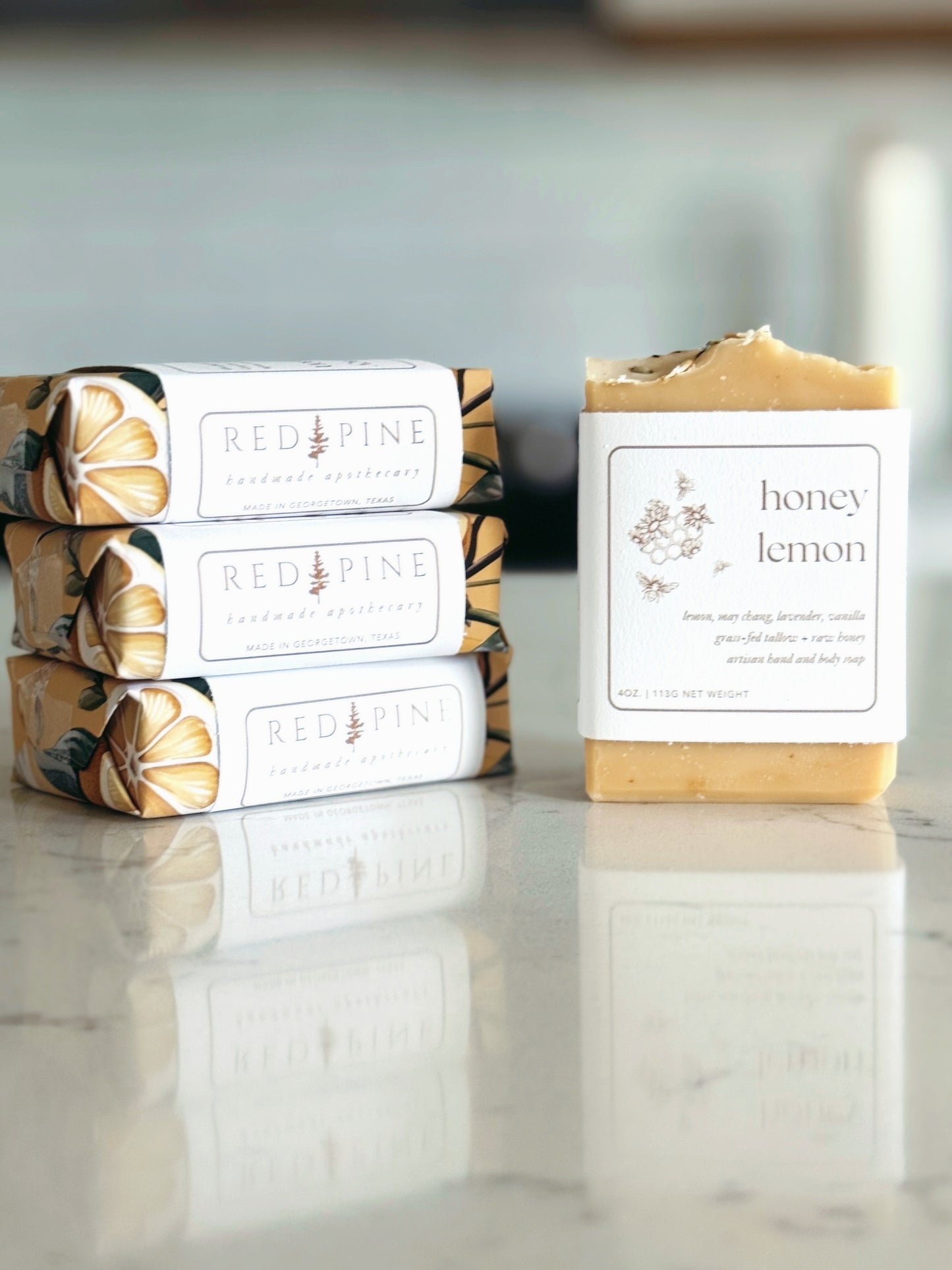 Honey Lemon | Grass-Fed Tallow + Wildflower Honey Bar