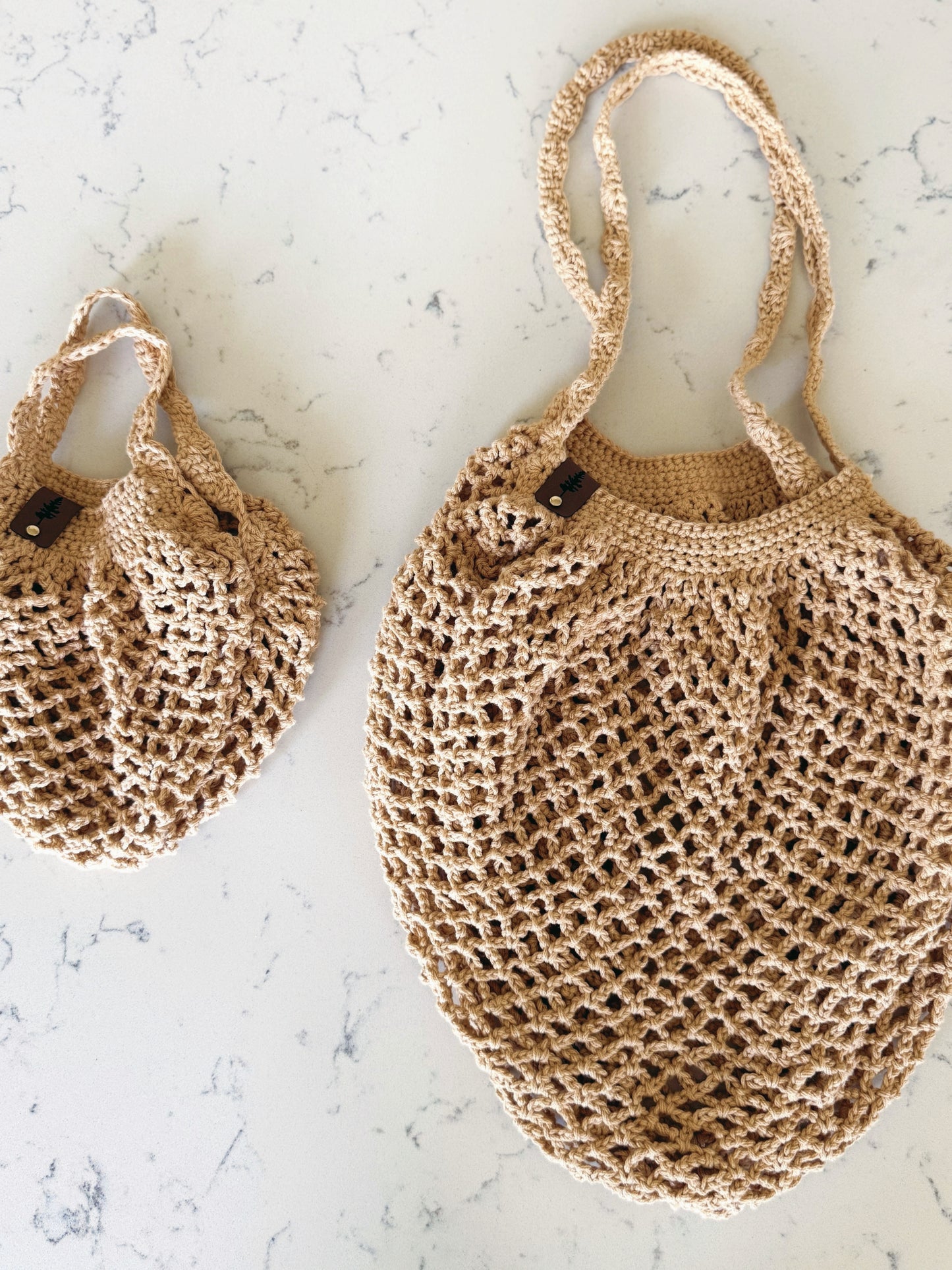 Large Market Tote | 100% Cotton Crochet