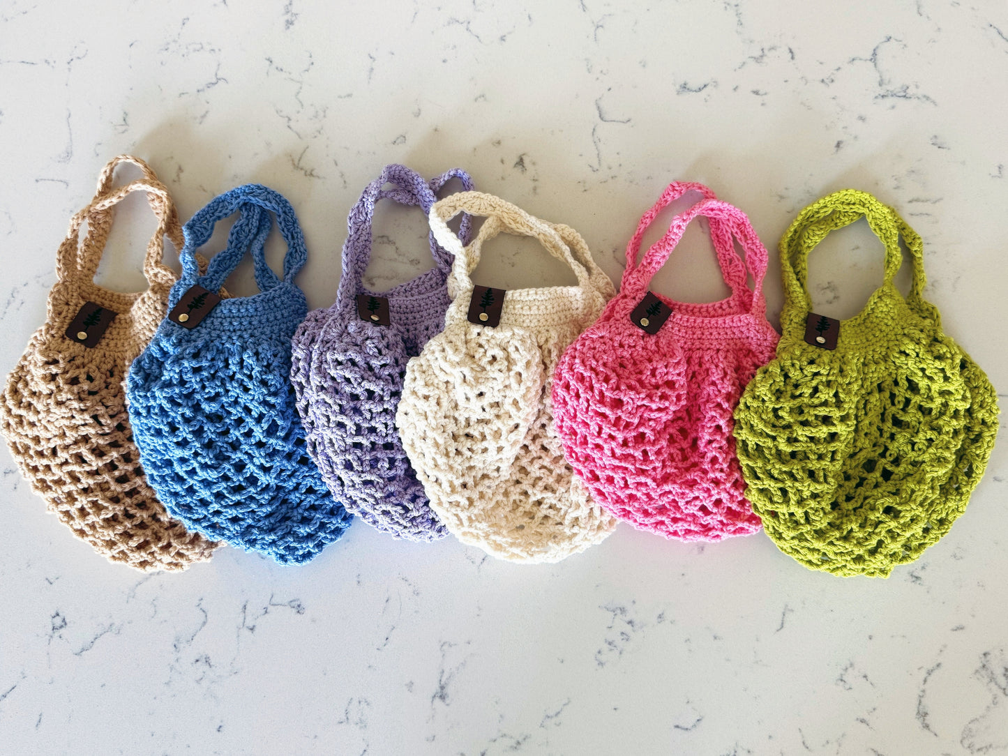 Mini Market Tote | 100% Cotton Crochet