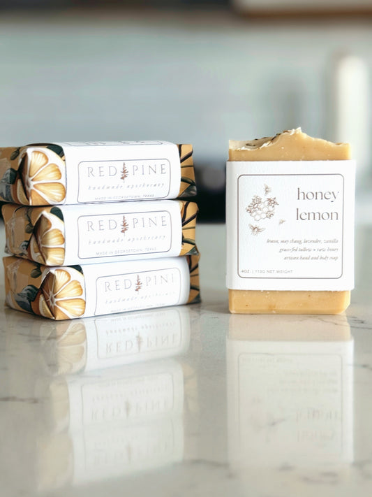 Honey Lemon | Grass-Fed Tallow + Wildflower Honey Bar