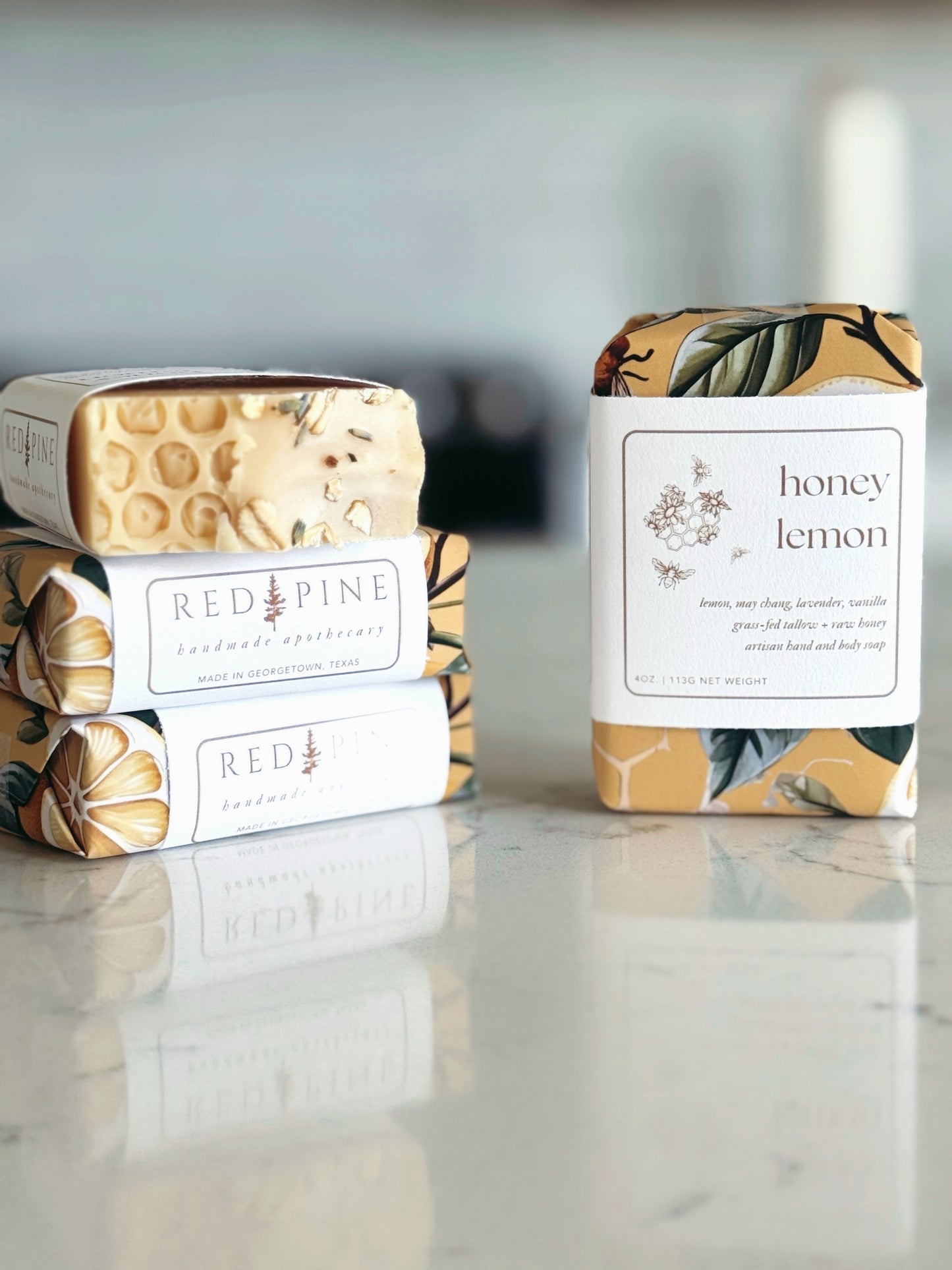 Honey Lemon | Grass-Fed Tallow + Wildflower Honey Bar