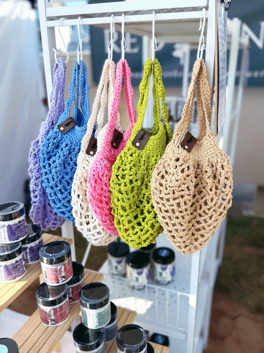 Mini Market Tote | 100% Cotton Crochet